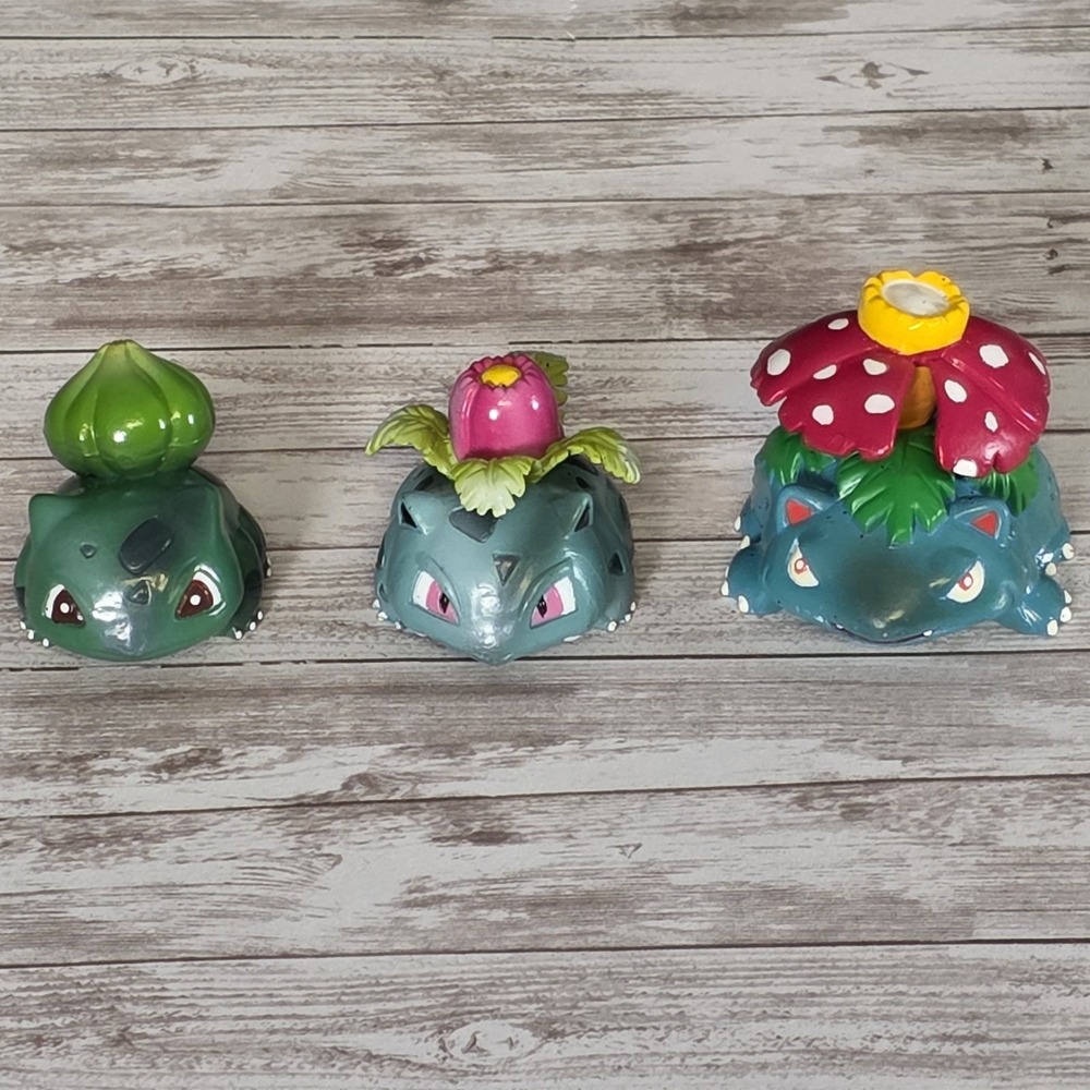 Pokemon Tomy Monster Collection Figure Lot Bulbasaur Ivysaur Venusaur Bundle